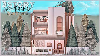 BLOXBURG: 3 Story Scandinavian Apartment | speedbuild ♡