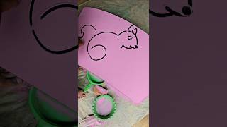 Amazing 6 = Number Squirrel easy drawing Step by step for art tutorial Squirrel Drawing #shorts