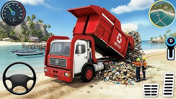 Garbage Trash Truck Realistic Simulator 3D - City Road Garbage Truck Driver- Android GamePlay