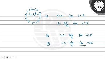 Consider a thin spherical shell of radius \( \mathrm{R} \) with its centre at the origin, carryi...