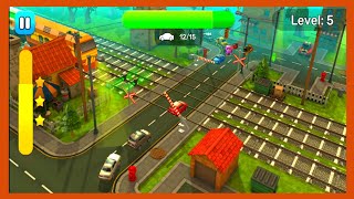 RAILROAD CROSSING 2-NEW UPDATE NEW TRAIN AND NEW RAILROAD LEVEL 1-5 DONE screenshot 5