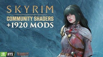 SKYRIM LOOK BETTER IN 2025 WITH COMMUNITY SHADERS | SKYRIM +1920 MODS GAMEPLAY