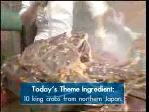 The Iron Chef Japan secret ingredient this week -- King Crab... Those crabs are huge! Check out Iron Chef Japan on Fine Living Network, MF at 11pm starting May 5th www.fineliving.com