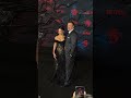 #MillieBobbyBrown and #DavidHarbour were all smiles at the #StrangerThings premiere in LA ❤️