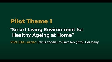 SHAPES | Pilot Theme 1: “Smart Living Environment for Healthy Ageing at Home”