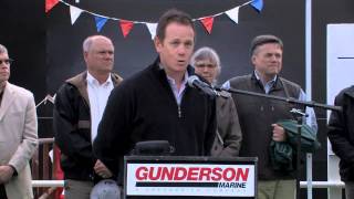 Gunderson Marine SDS10 Barge Launch Short Version