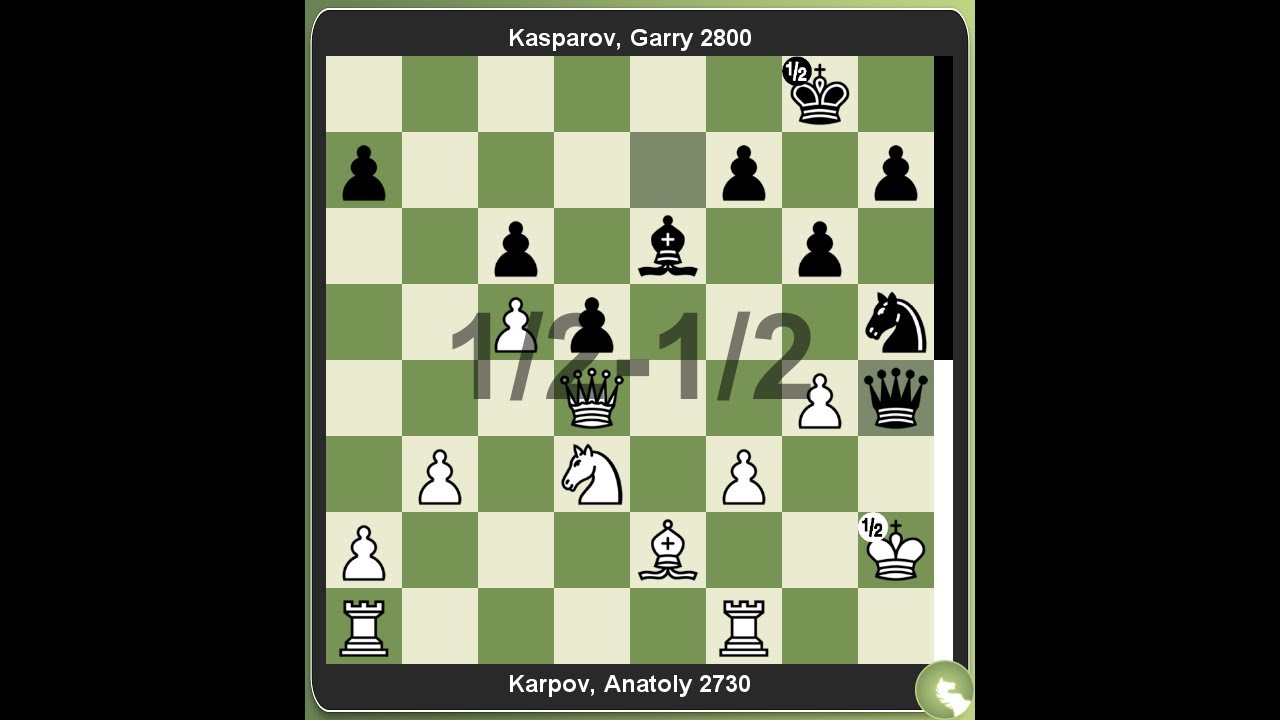 Anatoly Karpov vs Garry Kasparov 0-1 Chess Masters, Anatoly Karpov vs  Garry Kasparov 0-1 #chessmaster #chess #chessiesofinstagram #chessacademy  #ChessChallenge﻿ #chessgame #games, By Junior Masters