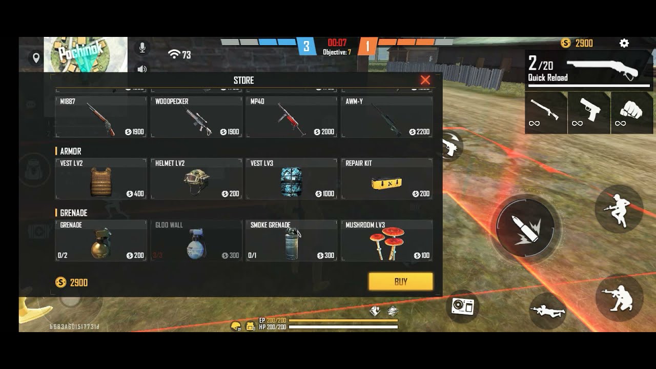 free fire custom room 2 & 3 game play - YouTube