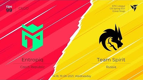 [ENG] LIVE Entropiq vs Team Spirit (BO3) | StarLadder CIS RMR 2021