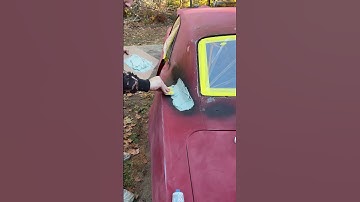 Day30: Bondo on the 1967 Firebird project car for primer/paint! #musclecar #projectcar #classiccars