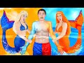 Hot vs Cold Challenge | Mermaid on Fire vs Icy Mermaid