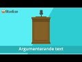 Argumenterande text (Svenska) - Studi.se