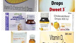Cholecalciferol drops uses in telugu|| vitamin d3 drops uses in telugu||kidrich d3 drops