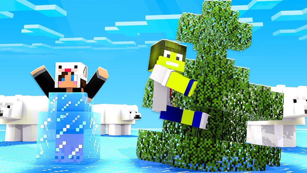 O GELO SOBE A CADA 10 SEGUNDOS NO MINECRAFT! SOBREVIVEMOS OU VIRAMOS PICOLÉ?