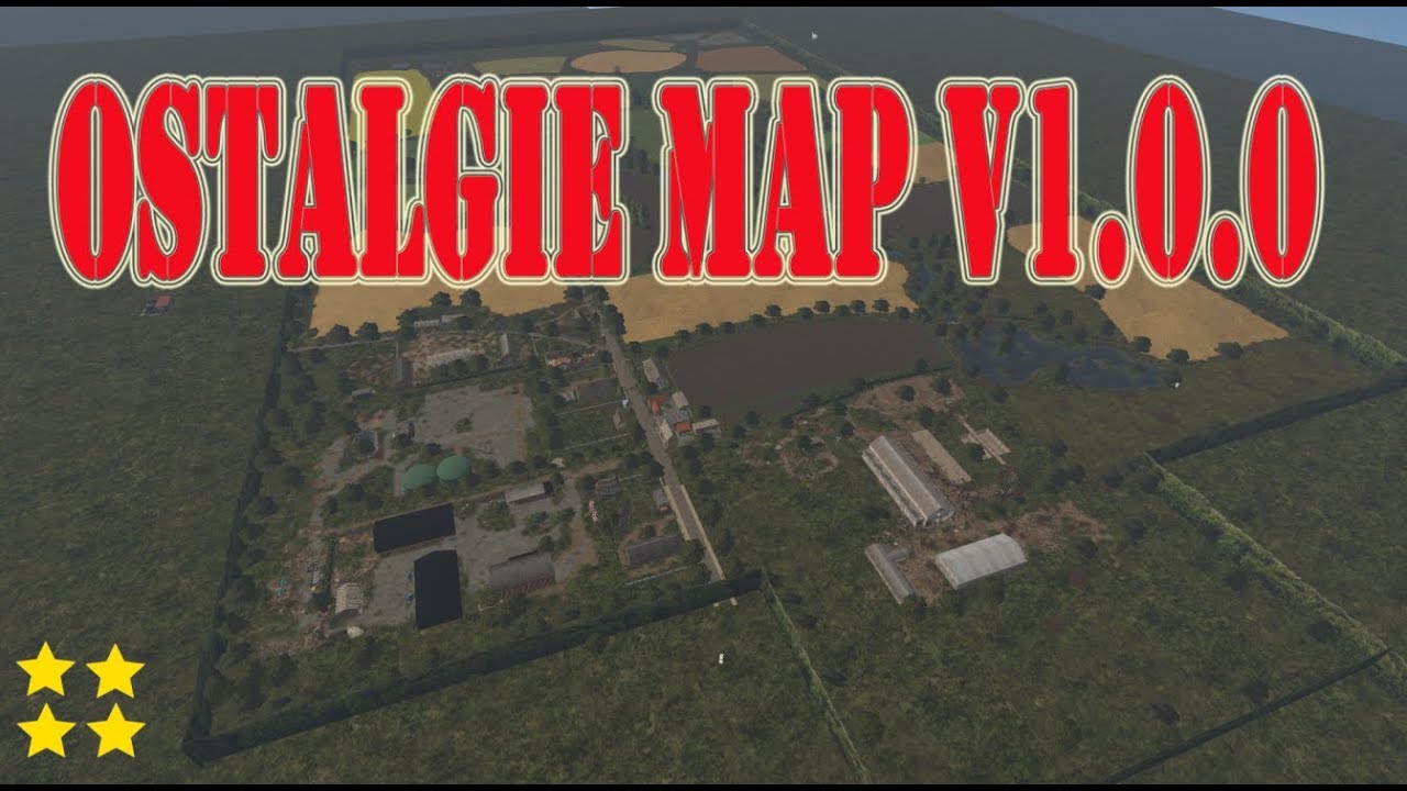 MAP Vorstellung Farming Simulator Ls17:OSTALGIE MAP V1.0.0( MAP Mit Schlamm)