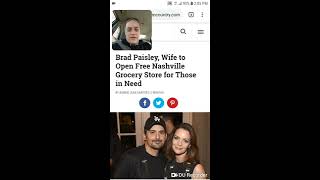 Country Singer Brad Paisley & Wife Opening Free Grocery Store For The Needy
