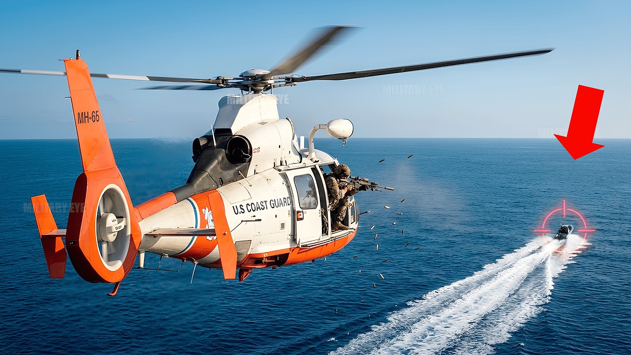 Драматический момент! Команда HITRON Береговой охраны США противостоит предполагаемым контрабандиста