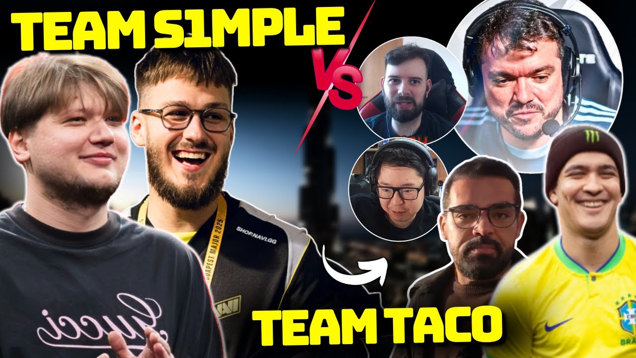 GAULES ENFRENTA O S1MPLE EM SHOWMATCH: TEAM VACO X TEAM GOAT!
