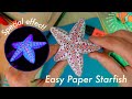 How to make paper starfish  sea star easy diy crafts