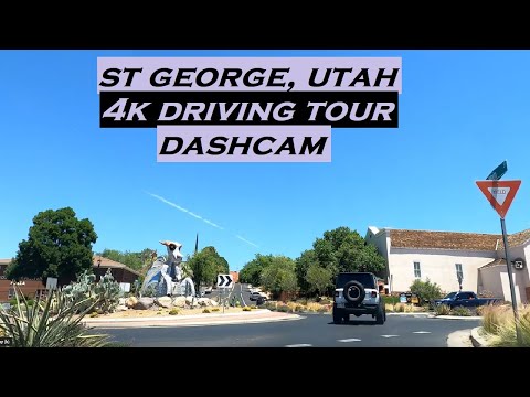 St George, Utah | 4k Driving Tour | Dashcam | Utah Tech