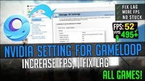 NVIDIA Control Panel OPTIMIZE For GameLoop Emulator To Get Max FPS Boost Performance || PUBG MOBILE