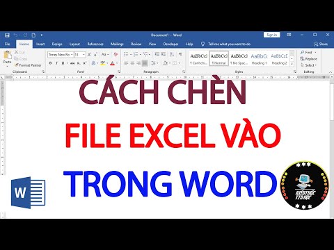 #1 Cách chèn Excel vào Word | Cách chèn bảng Excel vào trong Word Mới Nhất