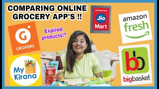 COMPARING ONLINE GROCERY App's | JIOMART, AMAZON FRESH, MY KIRANA, ETC | Grocery Shopping screenshot 5