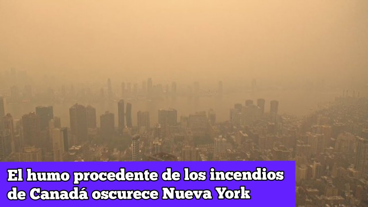 Así quedó Nueva York cubierta de humo por cenizas de incendios ...