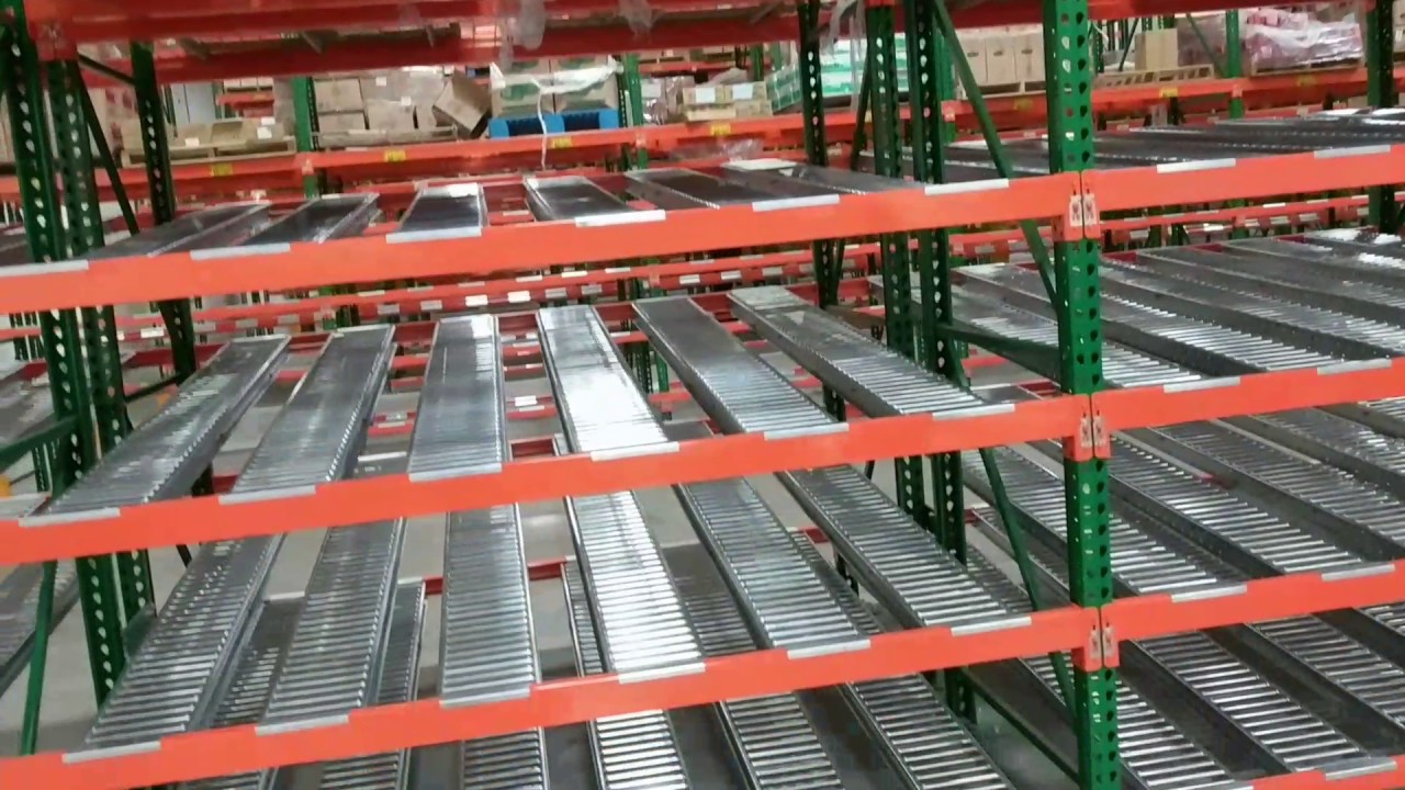 Spantrack installation for order picking system