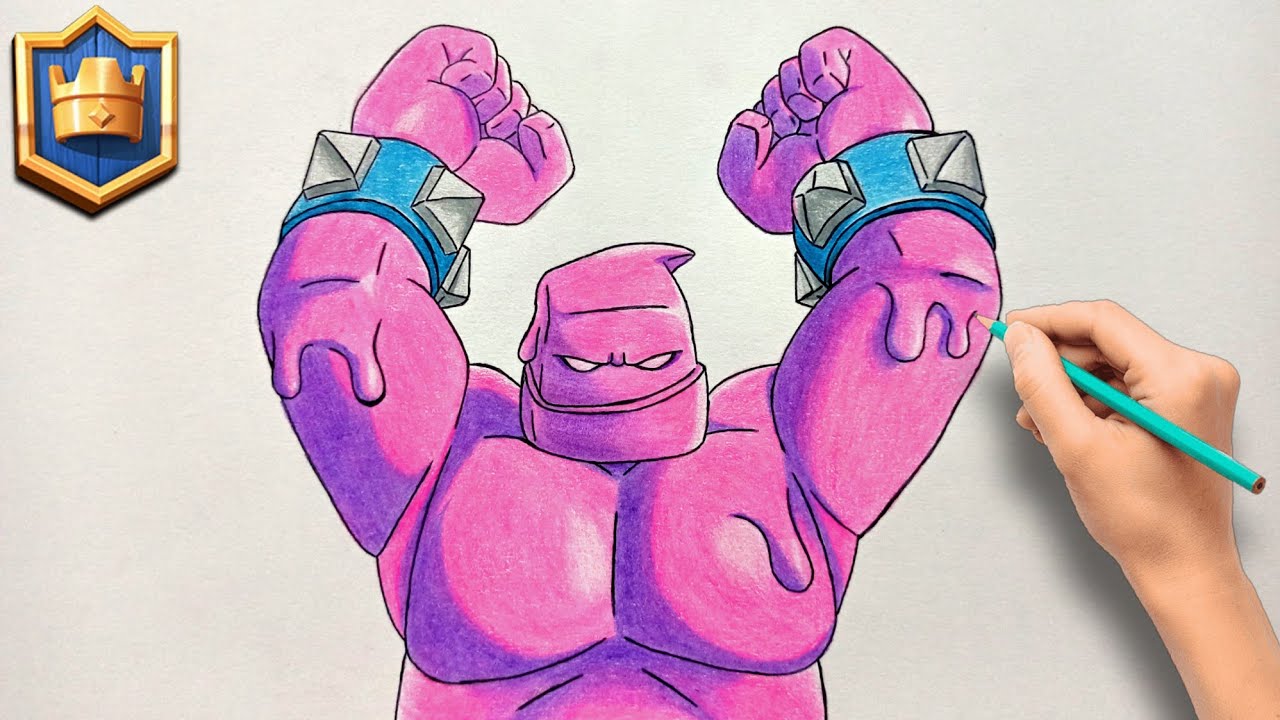 How To Draw Elixir Rivals Como dibujar al GOLEM DE ELIXIR de Clash Royale - YouTube