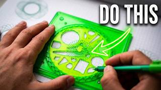 💚Green Spirograph Drawing I Amazing Geometric Patterns #3