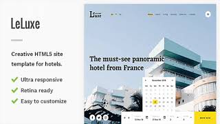 LeLuxe - Booking Hotel HTML Site Template | Themeforest Website Templates and Themes