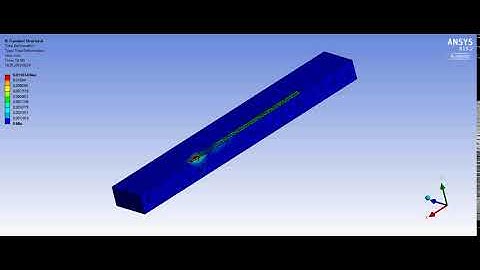 Deformation distribution of sample P1D1x1 - sliced geometry