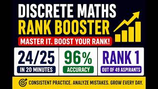 Discrete Maths | GATE CS 2027 Preparation Strategy | Rank Booster GATE | Real Test Scores |