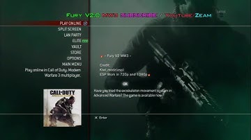 [MW3/NPUB30787] Fury v2.3 XUID Spoof Non Host [Cex-Hen]