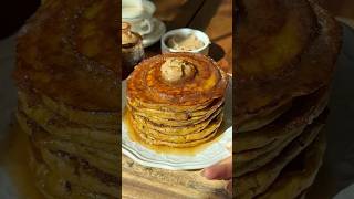 Stepbystep On The Best Pumpkin Cinnamon Roll Pancakes  recipe pumpkin pancakes