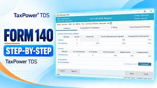 Information How to File Form 140 in TaxPower TDS | Step-by-Step Guide Update