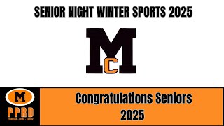 Senior Night 2025 Winter Sports