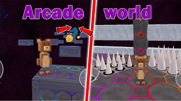 Super Bear Adventure Gameplay - Part 7 | Arcade World, Parkour platform, Spinning Rods