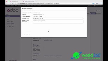 How to manual extend new subscription in odoo saas tools