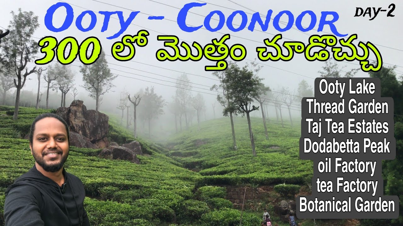 Ooty - Coonoor | Tea Estates | Ooty Lake | Visiting Places In Coonoor