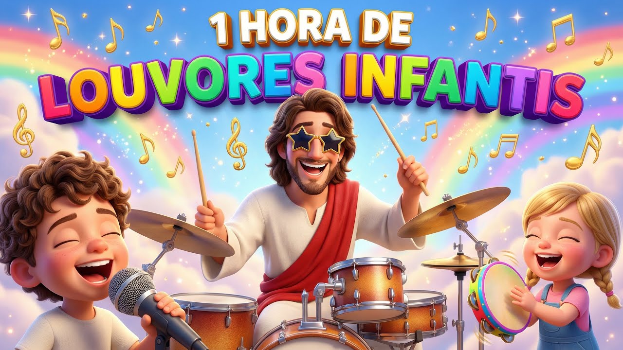 ✨1 HORA DE MÚSICAS INFANTIS ANIMADAS PARA CRIANÇAS | DESENHO INFANTIL CRISTÃO | LOUVORES INFANTIS 