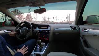 2009 Audi A4 2.0T Quattro spirited driving dynamics, W/ some pulls & launches from 0-60
