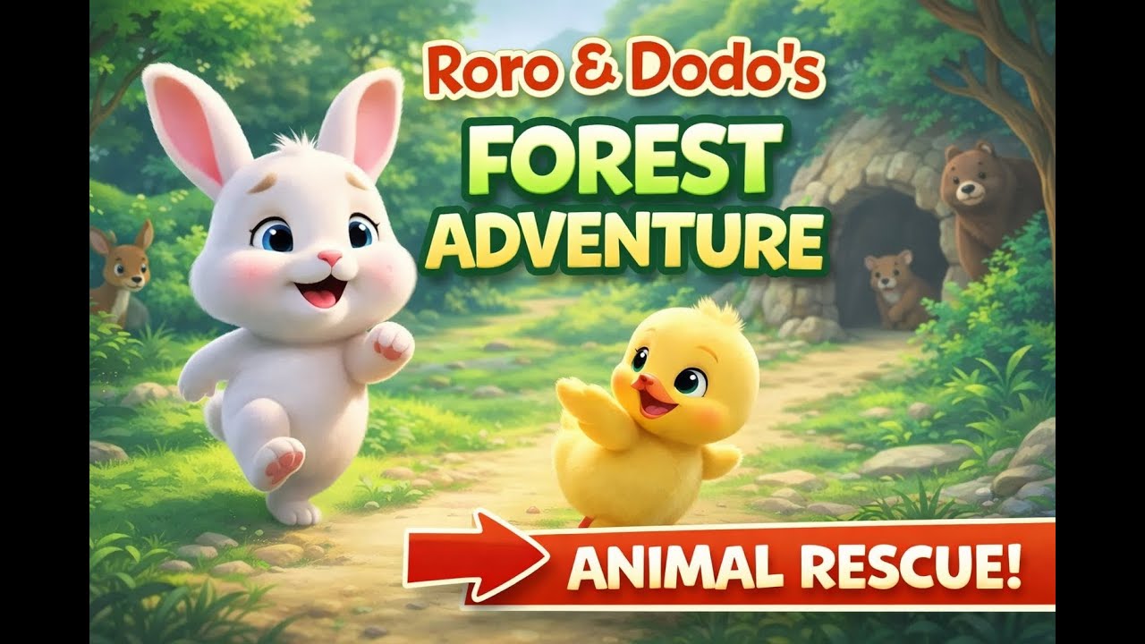Roro and Dodo's Forest Adventure: A Heartwarming Animal Rescue Story"