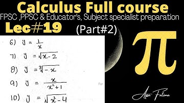 Lec#19(part 2) How to find domain and range of function examples #Mathematics #lectures #csirnet #ms