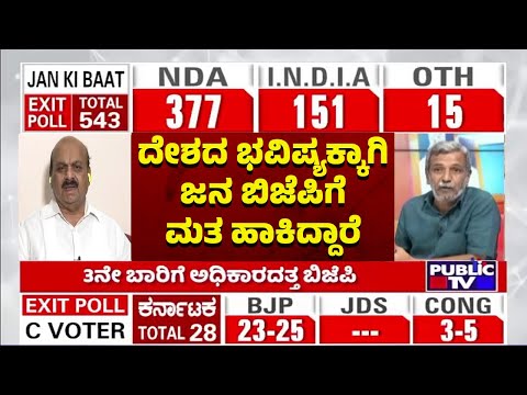 Basavaraj Bommai Reacts On Exit Poll Results | Lok Sabha Election 2024 | HR Ranganath