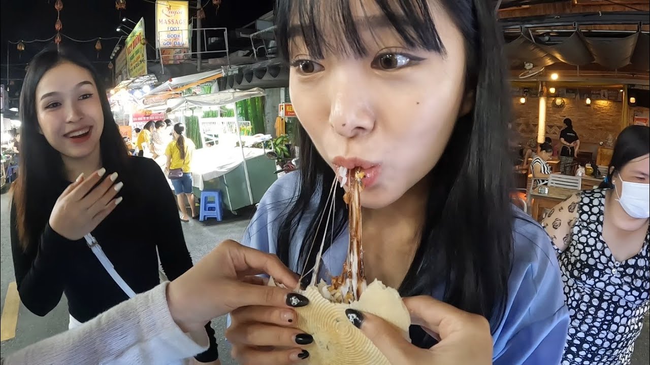 (Vietsub)베트남 푸꿕의 야시장을 전부 털어보았습니다.. 활기찬 야시장 먹거리 모음!!