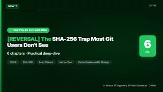 [REVERSAL] The SHA-256 Trap Most Git Users Don't See | #NEWIT