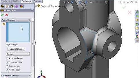 SolidWorks Surfacing 01 Surfacing   14 Filled Surfaces