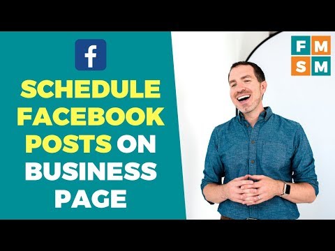 Schedule Facebook Posts On Business Page